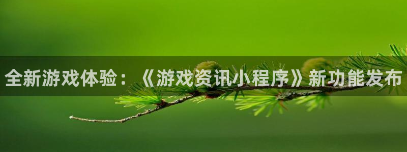 鼎点娱乐注册：全新游戏体验：《游戏资讯小程序》新功能发布