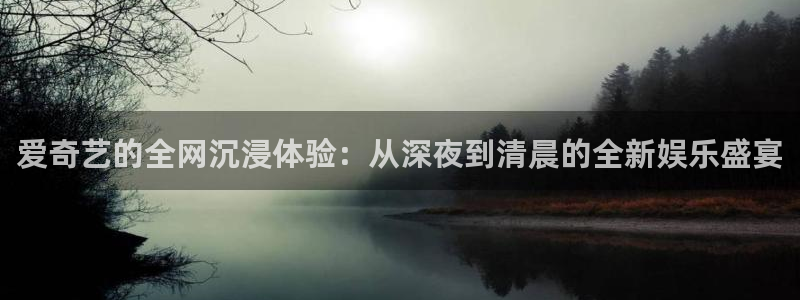 919体育直播平台：爱奇艺的全网沉浸体验：从深夜到清晨的全新娱乐盛宴